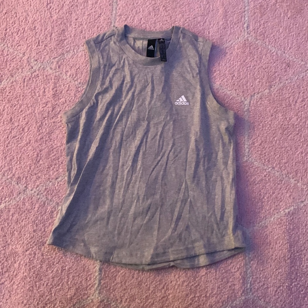 Gray Adidas tank top